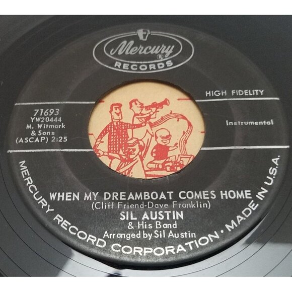 Sil Austin When My Dreamboat Comes Home / Why Not 45 Vinyl 60s Jazz Instrumental - Picture 1 of 6